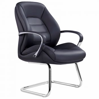 Magnum-VC, Black leather executive visitor chair