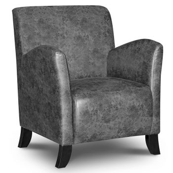 Carrie Arm Chair, Dark Grey Antique