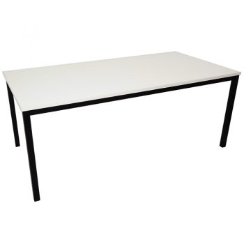 Barron Steel Framed Table, Off-White Top
