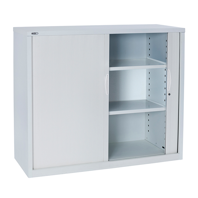 Super Heavy Duty Tambour Storage Cupboard White Value Office