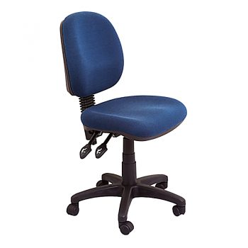 Avon Medium Back Chair, Navy Fabric