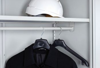 Steel Shelf With Hanging Rail Attached