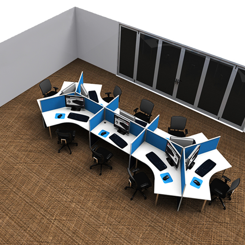 Smart 120 Degree Eight Desk Pod Value Office Furniture