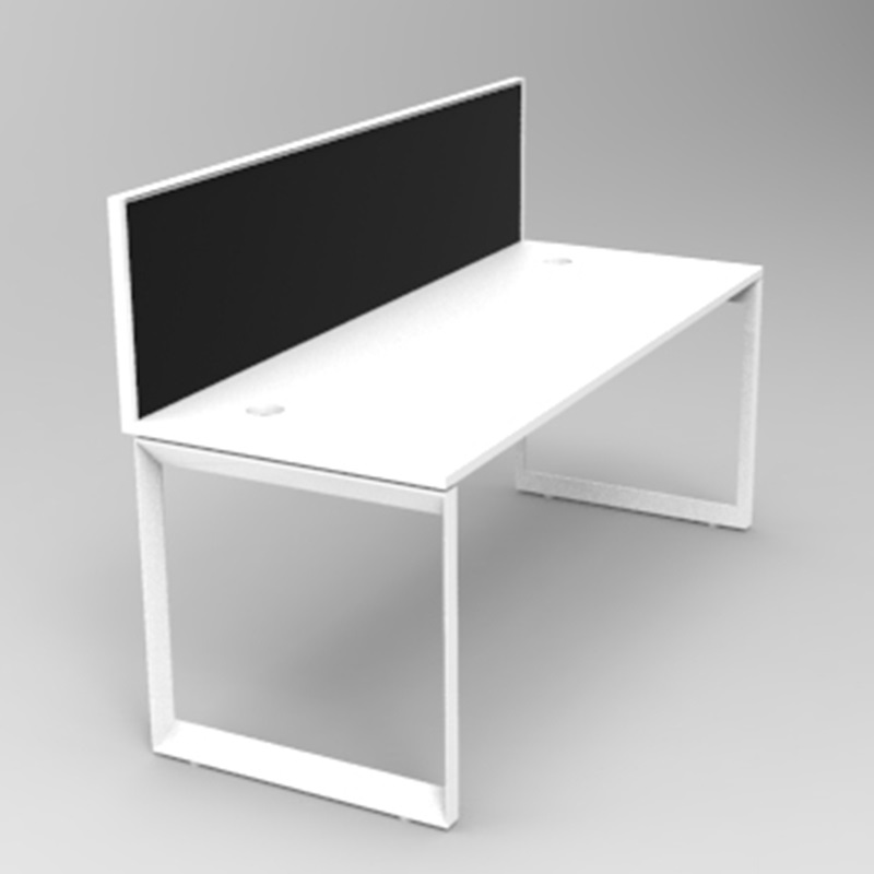 Modular Loop Desk 1 Person With Screen Divider Value Office