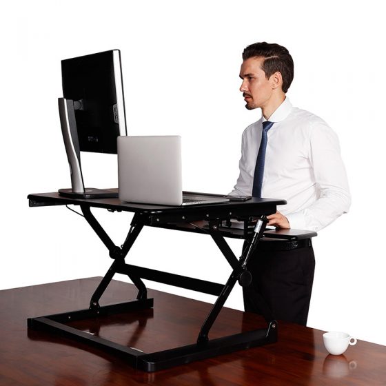 Move Desk Top Height Adjustable Stand, black