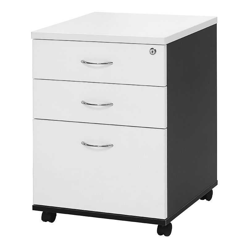 Walnut Vicllax 5 Drawer Unit Mobile File Cabinet Under Desk Storage Cart for Home Office 