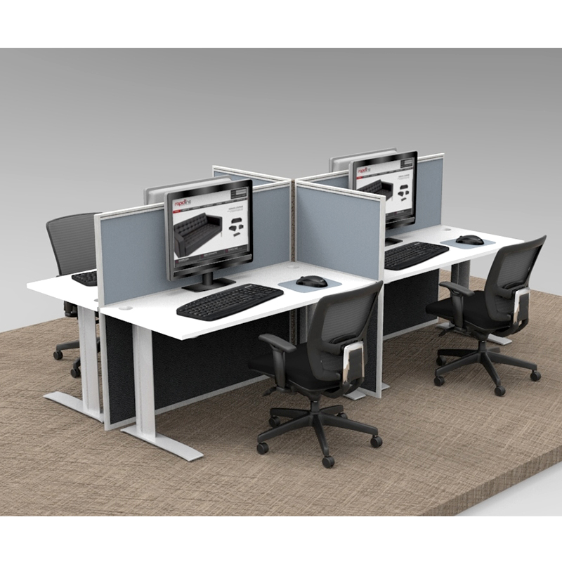 Smart 4-Way Desk Pod with Four Floor Standing | Value Office Furniture
