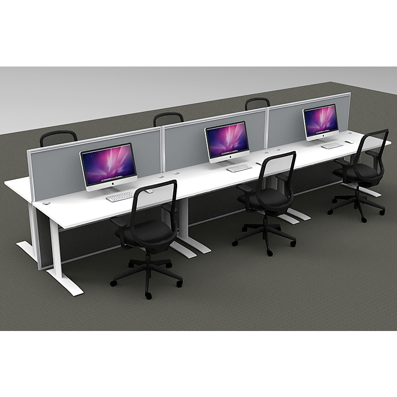 Smart 6 Way Desk Pod With Standing Screen Dividers Value Office