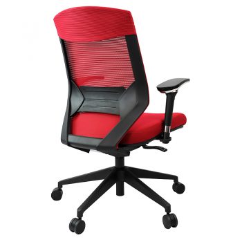 Breathe Pro Chair, Red, Rear View