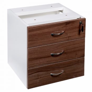Essential Fixed Drawer Unit, 3 Personal Drawers