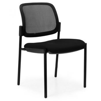 Juni Mesh Back Chair, Black 4 Leg Frame, no Arms
