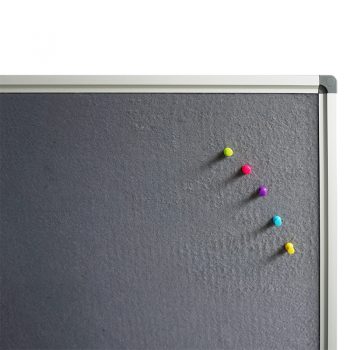 Deluxe Pin Board, Grey, Frame Detail