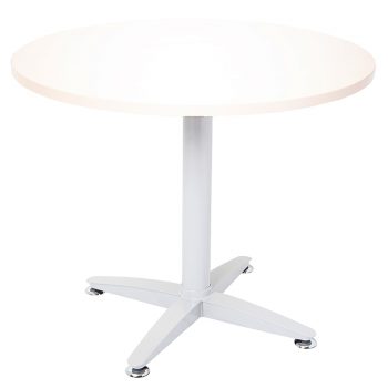 White Round Meeting Table