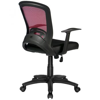 Andes Chair, Red Mesh Back - Rear View