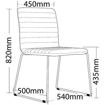 Lava Chair, Dimensions