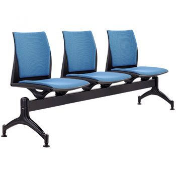 Rift 3 Seater Beam Seat with Optional Upholstered Seat and Back Pads