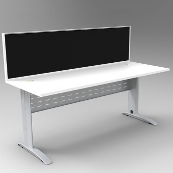 Desk with divider