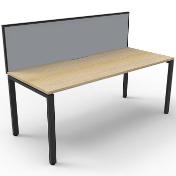desk with divider