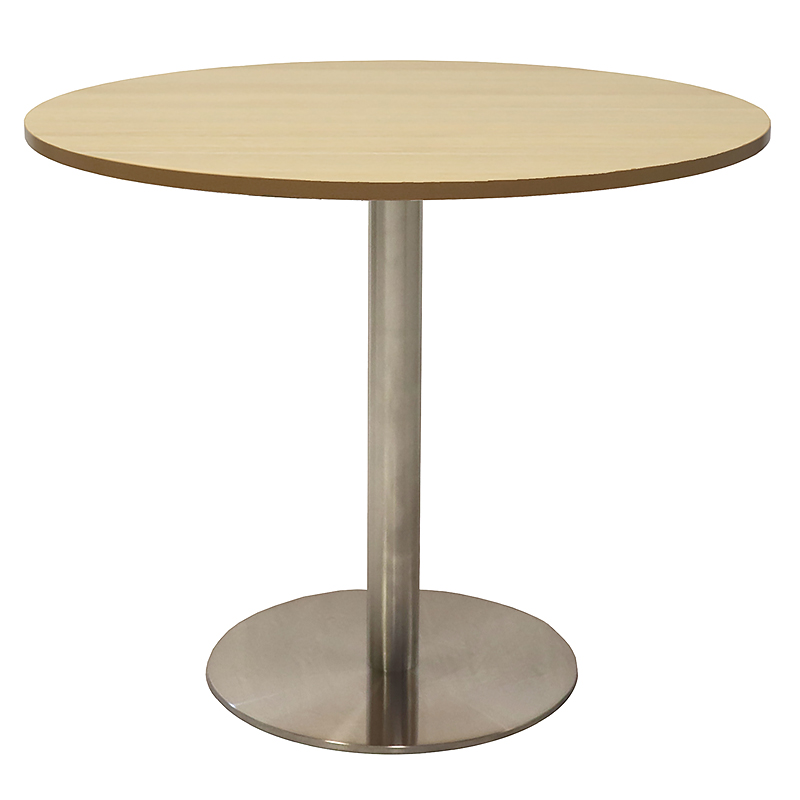 Vogue Round Meeting Table Stainless, Stainless Steel Round Table Top