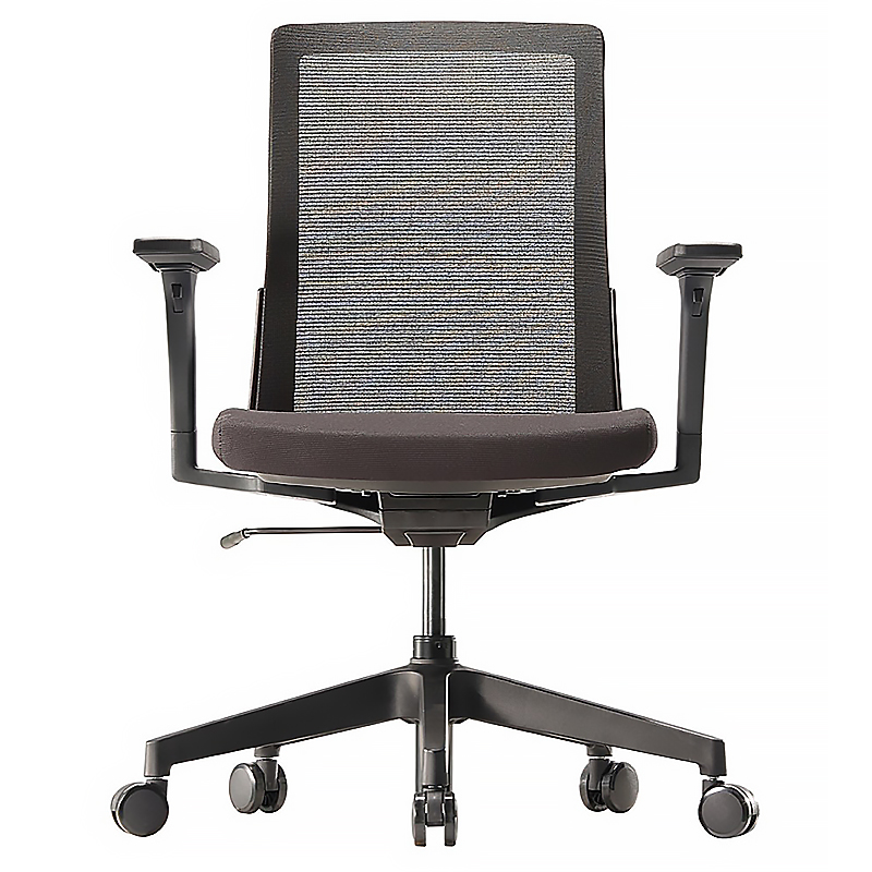 Black mesh meeting chair
