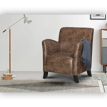 Carrie Arm Chair, Coco Antique Man-Made Leather