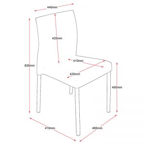 Sabina Chair - Red, White or Black | Value Office Furniture