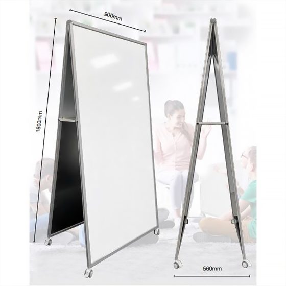 A Frame Whiteboard Dimensioned