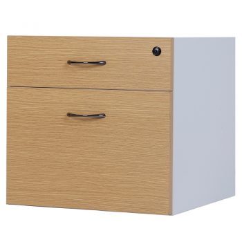 Seychelles Fixed Drawer Unit, 1 Personal + 1 Deep File Drawer