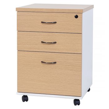 Seychelles Mobile Drawer Unit, 2 Personal + 1 Deep File Drawer