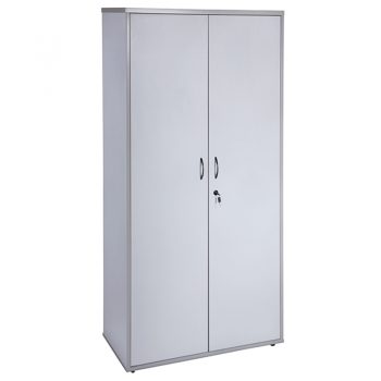 Corporate Storage Cupboard, Silver Grey