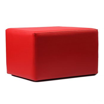 Red 2 Seater Ottoman