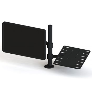 c.me monitor arm with laptop tray