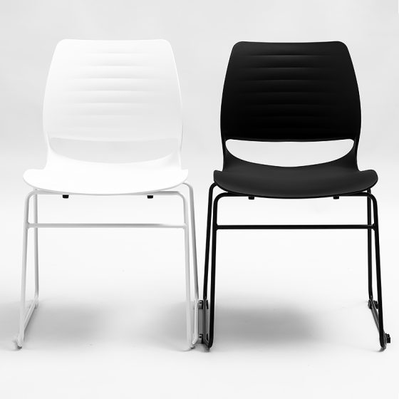 Jacob Chairs, White and Black