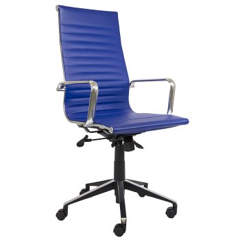 Blue high back chair