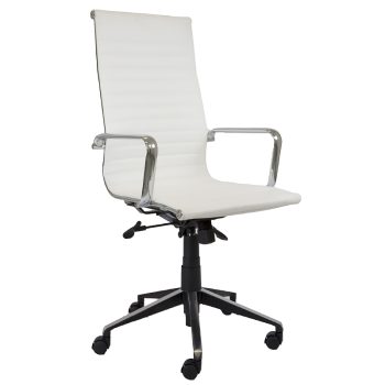 White high back chair