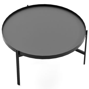 Black Round Coffee Table