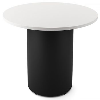 Black and White Drum Meeting Table