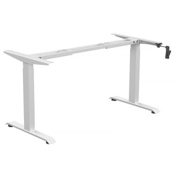 Sit Stand Desk Frame, White