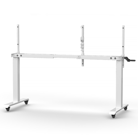 NEW!! Rize Pro Manual Height Adjustable Flip Top Table Frame, with Winder – No Table Top