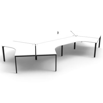 Black and White Corner Desks