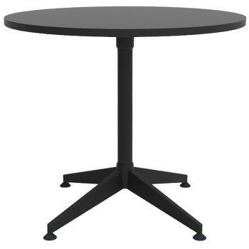 Round Black Office Table