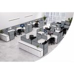 Zen Workstations with Supreme Hinged Door Credenzas