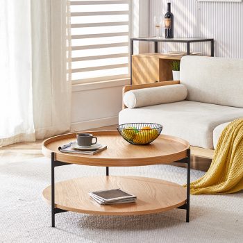 Round Oak Coffee Table