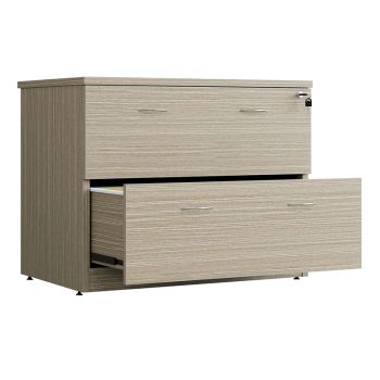 Oak lateral file drawers