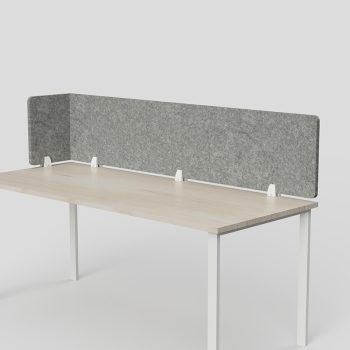 Grey desk divider